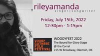 Riley Amanda at Woodyfest - Bound for Glory stage