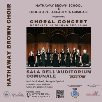 Hathaway Brown Choir on tour in Italy, June 2024.
