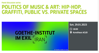 POLITICS OF MUSIC & ART: HIP-HOP, GRAFFITI, PUBLIC VS. PRIVATE SPACES