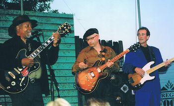 With Jody Williams at Waterfront Blues Fest., Portland. Tom Leavey on bass.
