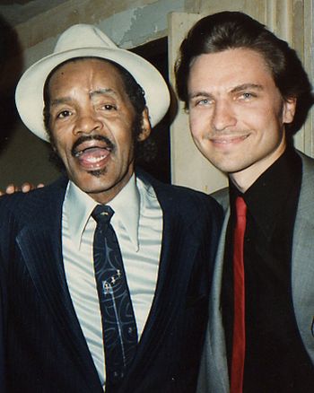 I feel so unnecessary standing next to the incomparable Percy Mayfield! (1983)
