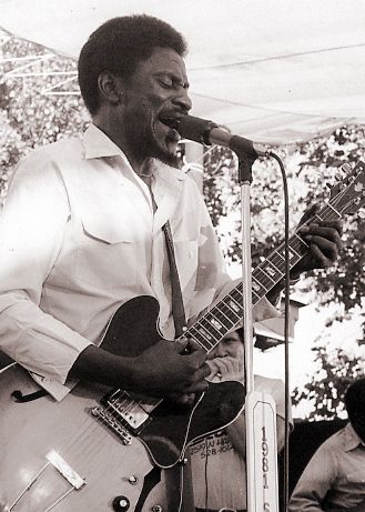 The magnificient Eddie Ray at Marin County Blues Festival (1981)

