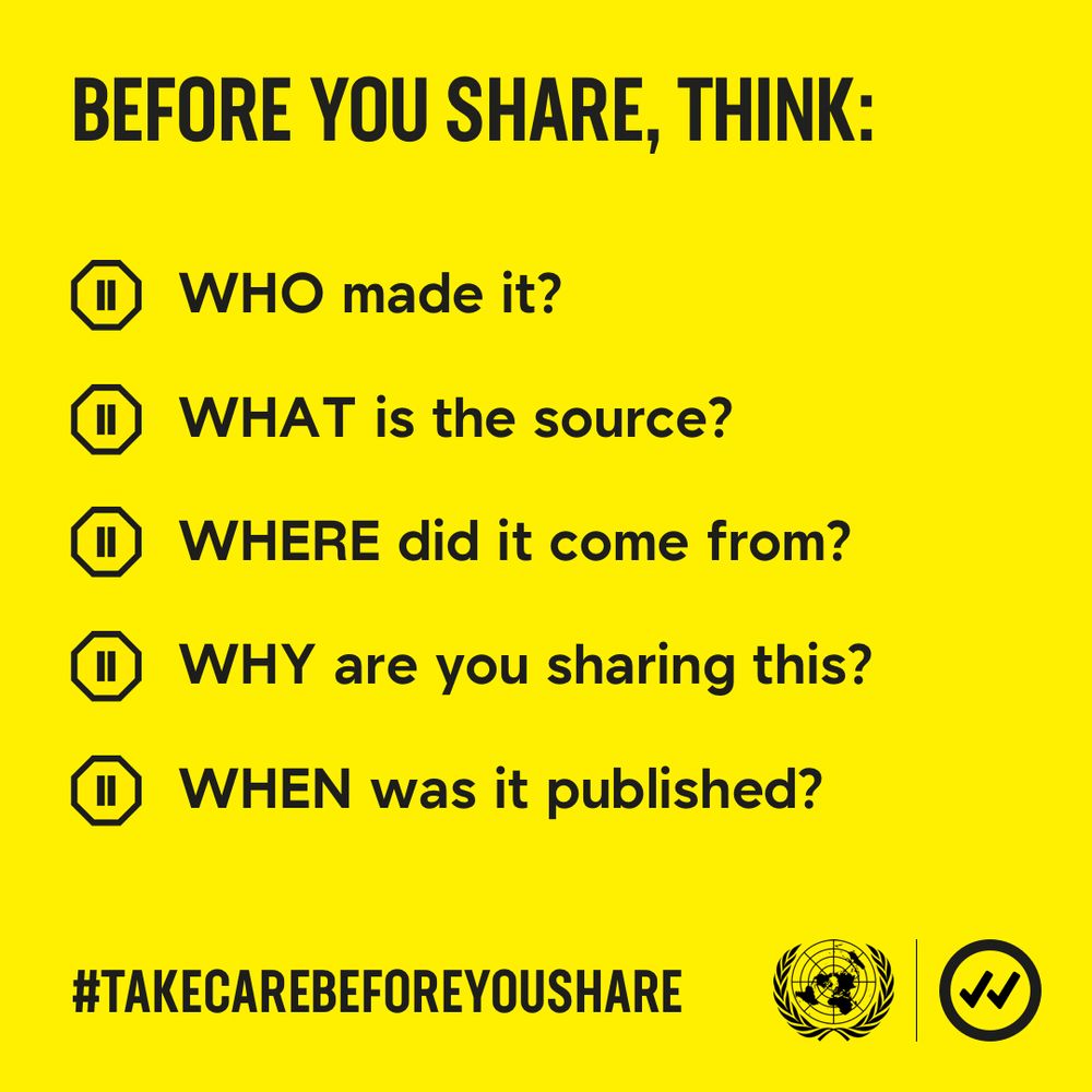 We take care before we share and want to encourage you to join us.