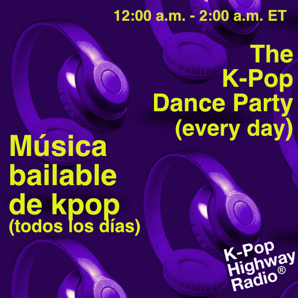 Stay up through the night with one hour of k-pop dance music and remixes, every day from 12:00 a.m. to 2:00 a.m. ET.