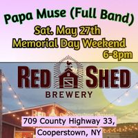 Papa Muse full band at Red Shed Brewery