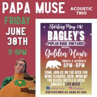 Papa Muse (acoustic trio) at Bagley’s Poplar Ridge