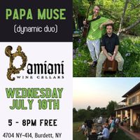 Papa Muse (dynamic duo) at Damiani Wine Cellars
