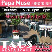 Papa Muse (acoustic duo) at Tags on the Deck