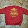 SWEATER 3X only Bless Up Hawaii Red 