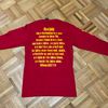 LONGSLEEVE 3x only Bless Up Hawaii red 