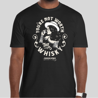 PRE-ORDER Black Not Worth the Whisky unisex tee 