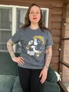 Charcoal Whisky Lady unisex tee