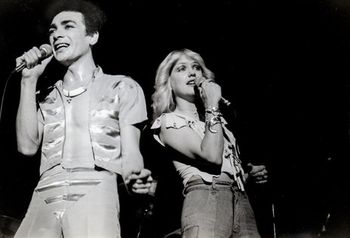 Mark Williams and Sharon O'Neill in the late 1970s  Photo credit: Photo by Murray Cammick
