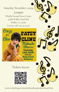CRAZY FOR CLINE - Tribute to Patsy Cline with King Creole Orchestra