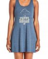 Racerback Tank DRESS - Blue