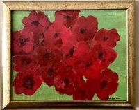  Red Love Flowers Original Painting 