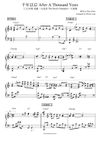 千年以后 After A Thousand Years - 陈零九 Nine Chen | 三立/台视 戏剧《天巡者》片尾曲 (原调+升调简易版) 钢琴完整谱 | "The Devil's Punisher" End Title (Original key+Transposed key) Piano Full Score