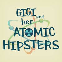 Atomic Hipster Logo Sticker