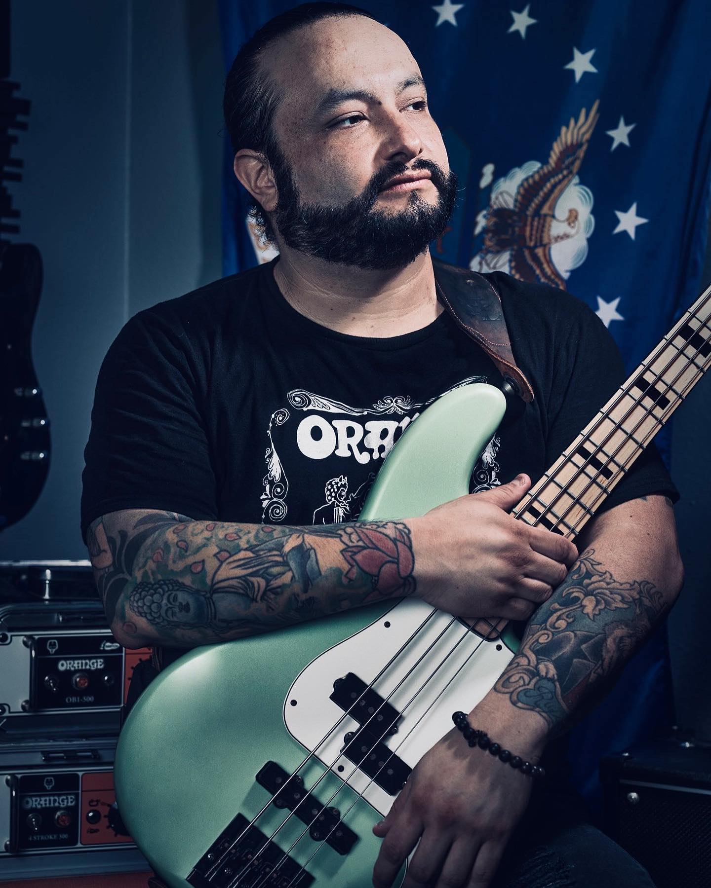 Joey Berrios cradling a beautiful bass