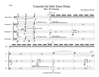 Concerto for Solo Tenor Drum *Hard Copy*