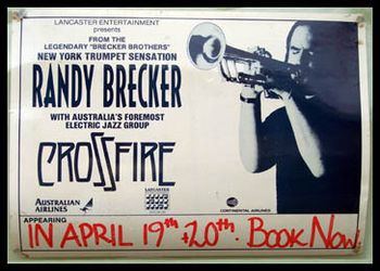Tour with Randy Brecker 1992 to promote the album Tension Release on Warners Music
