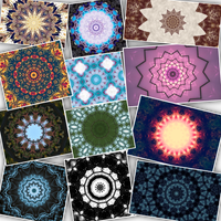 iPhone Wallpapers: 12 Mandalas (1-12)