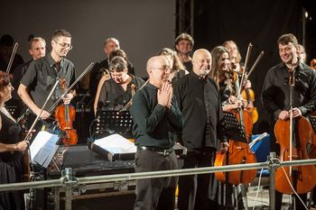 At the Odessa Film Festival with conductor Igor Shavruk
