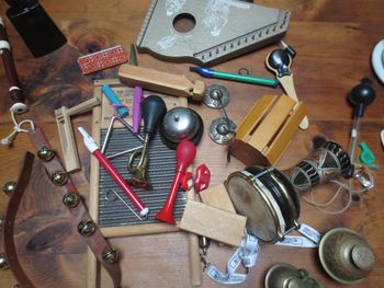 Joanna's percussion table
