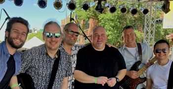 July 9, 2022 @ "ZOOFEST" The Zoo Bar - Lincoln, NE ...Joe Fox (Drums), Matt "Guitar" Richardson (Guitar), Jeremiah Weir (Piano/Organ), Big Daddy Caleb (Vocals), Jake Wiese (Bass), Thai Nguyen (Guitar).
