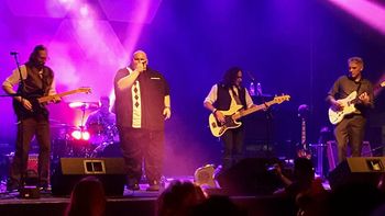 October 28, 2016 @ The Bourbon Theatre ...Matt Richardson (Guitar), Big Daddy Caleb (Vocals), Kevin McCall (Drums), Gregg Interdonato (Bass), James MacDougall (Guitar).
