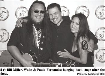 2006 NAMMY for Best Male Artist with Paula Fernandez & Bill Miller

