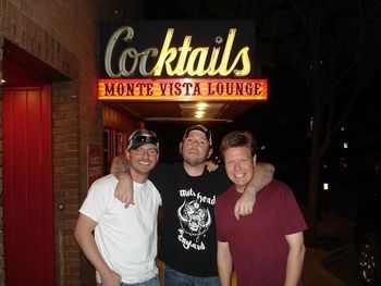 The boys enjoying Flagstaff before taking the Museum Club stage.
