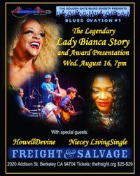  The Golden Gate Blues Society presents: Blues Ovation #1 featuring The Legendary Lady Bianca Story with special guests