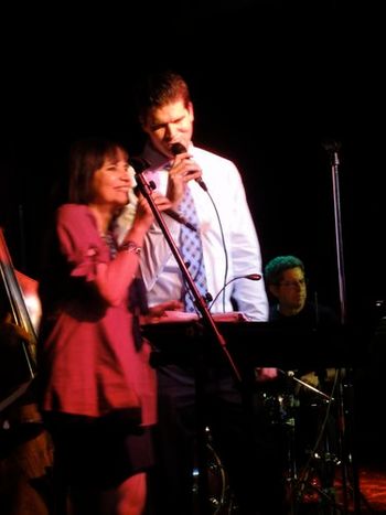 June 25, 2012 - The Lady and the Tramps: A Rat Pack Tribute show at SOho, Santa Barbara. "Moonglow" duet with Mike Prendergast

