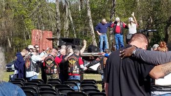 Gathering of the Tribes, SC, Christian Biker Event where Ann presented the KIA/MIA/POW Ceremony
