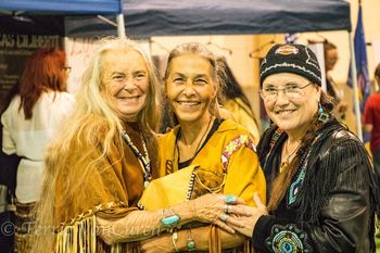 With Linda Veal & Carol Cash, organizers of Cumberland Plateau Pow Wow
