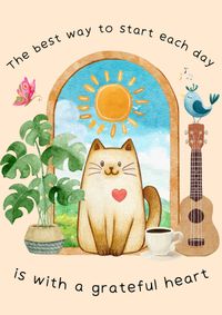 "Grateful Heart" Printable Poster