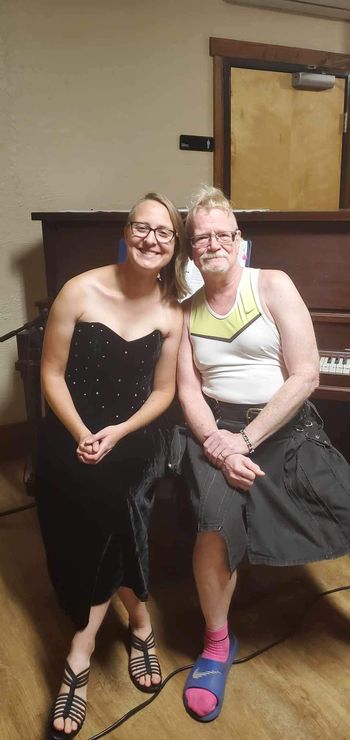 A lovely concert at Strength for the Journey retreat for people living with HIV/AIDS at Suttle Lake United Methodist Camp with composer Marek Harris (Summer 2023)
