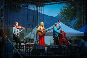 Playing fiddle for Brennen Leigh at Schellraiser Festival, Nevada.
