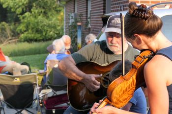 Jamming at Wayne Henderson Festival, Virginia.
