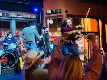 Fiddling on Broadway, Nashville.
