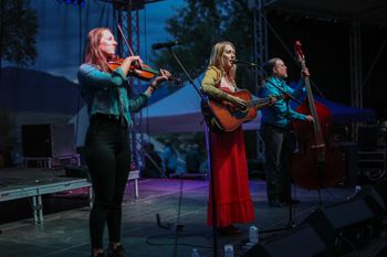 Playing fiddle for Brennen Leigh at Schellraiser Festival, Nevada.
