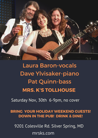 Musical Merriment at Mrs. K's with Laura Baron, Dave Ylvisaker and Pat Quinn