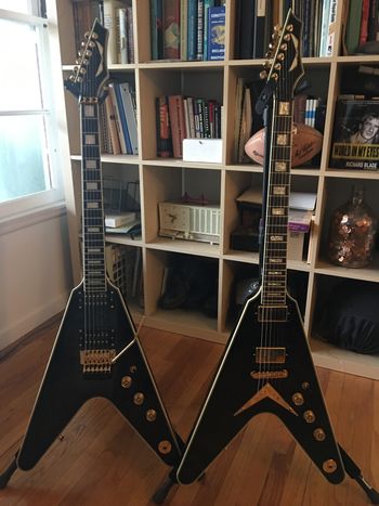 Dean Custom Run #11 V and Dean Straight Six V
