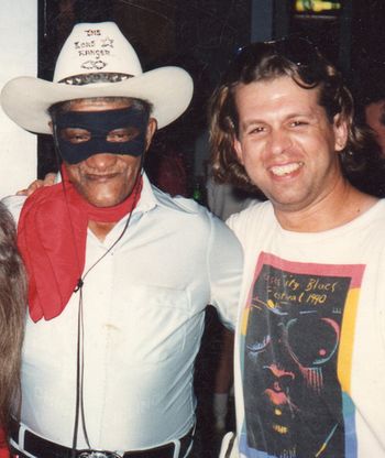 w/the Black Lone Ranger at Buddy Guy's Legends in 1991
