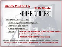 House Concert at Robertson Residence (private event)