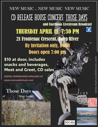 CD Release House Concert and FaceBook Livestream Show