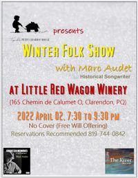 Marc Audet Winter Folk Show near Shawville