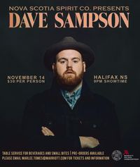 Nova Scotia Spirit CO. Presents: Dave Sampson