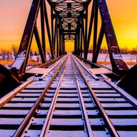 Railbridge Sunset